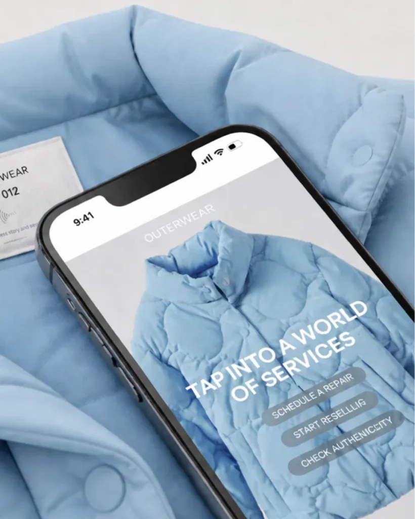Digital product passport system for textile traceability and EU compliance