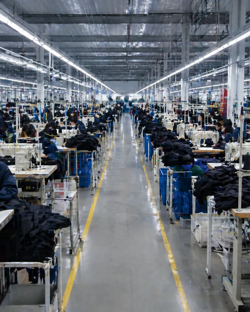 FGL VINA factory production lines for outerwear manufacturing in Vietnam